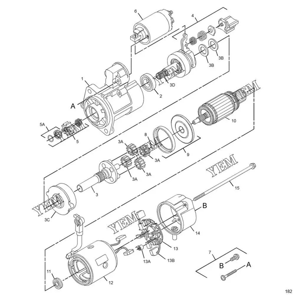 297D 297D XHP 297D2 297D2 XHP Starter Part No. 377-6967 3776967 Standard Size Engine Parts