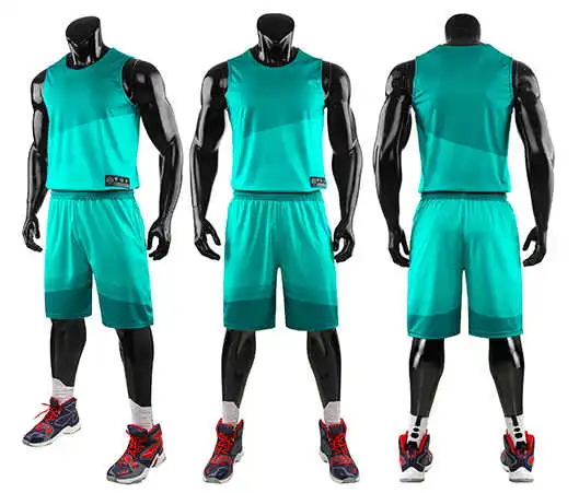 Оптовая продажа Баскетбольная одежда на заказ пустая дышащая баскетбольная форма оптом