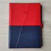 Rouge et bleu foncé
