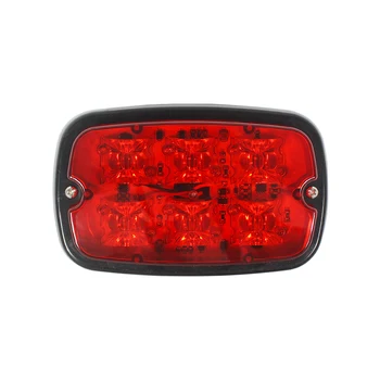 Ambulance side strobe light fire fighter surface mount Red white led square  warning strobe light