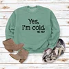 Light green sweatshirt (black font)