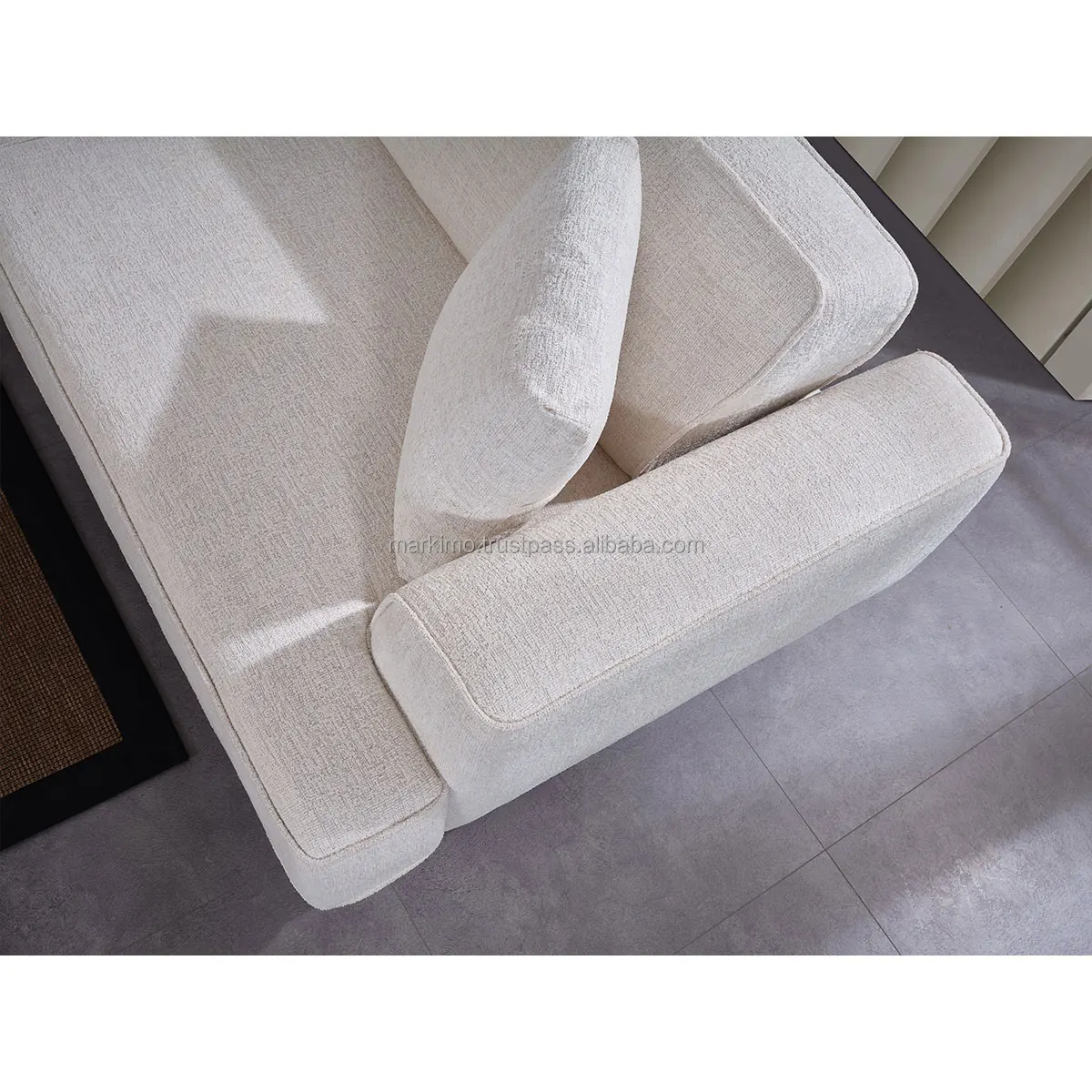 L Shape Folding Modular Corner Sofa Bed Turkish Furniture Rounded