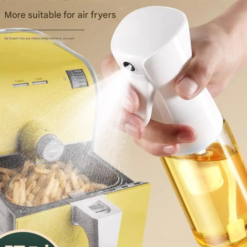 Glass Oil Spray Bottle Barbecue Cooking Oil Olive Oil Control Spray Pot Pneumatic Kitchen Plastic Spray Bottle Oil Spray Pot