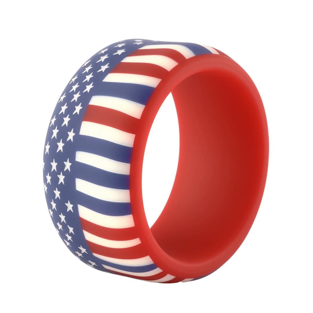 Custom Logo Design Silicone Rubber Ring Mix Colour Silicone Sports ...