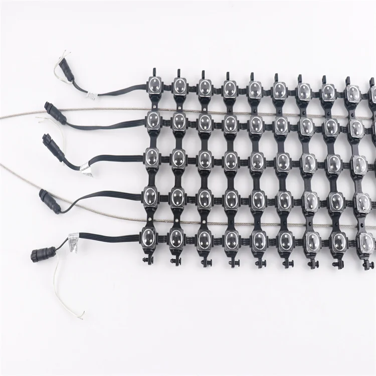 Led Mesh Video Curtain Waterproof Transparent Soft / Flexible Display Led Net Screen