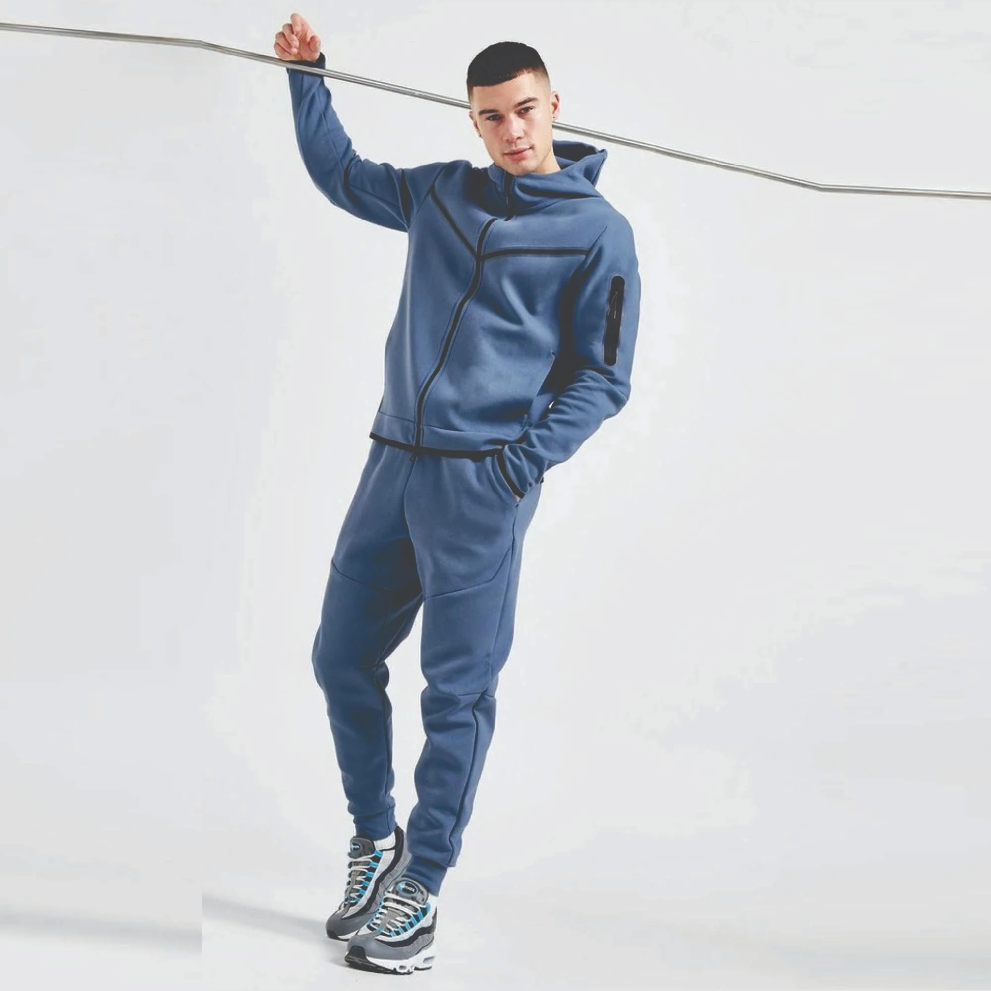 Custom Print Quick Dry Breathable Tech Fleece Tracksuits Sets High Quality Men's Tracksuits Wholesale Cotton Tracksuits
