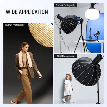 NEEWER Softbox NS65U Parabolic Hexadecagon NS85U detail image