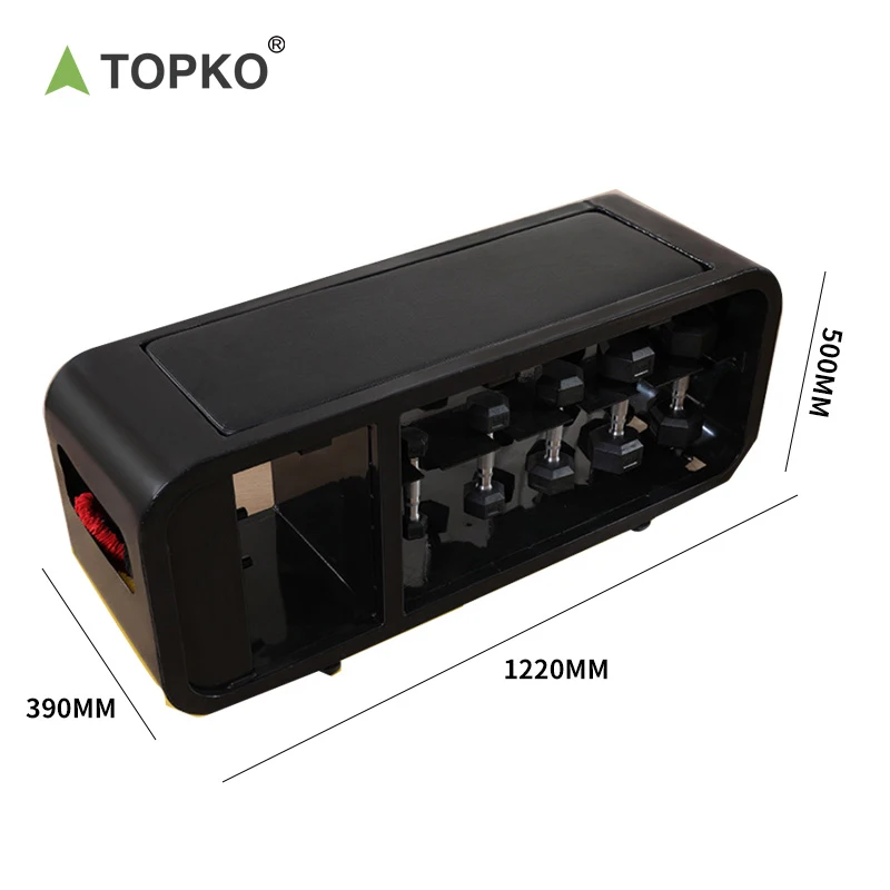 TOPKO High Quality Multifunctional Workout Bench Storage Fitness Bench Fitness Equipment Dumbbell Storage Weight Bench
