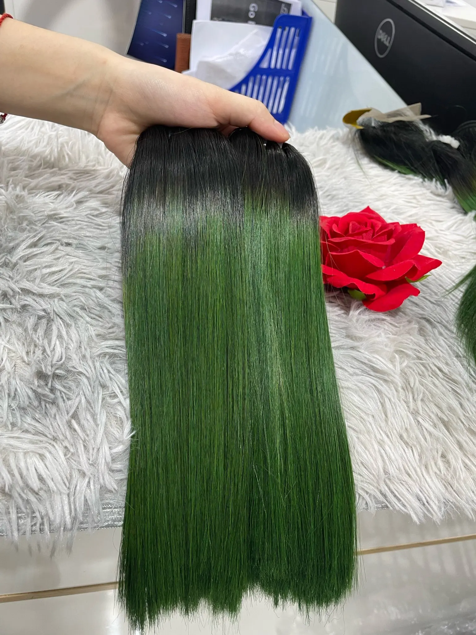 Premium Sdd Weft Hair Remy Bone Straight Virgin Remy Human Hair Ombre Color Luxury Style Best 6875