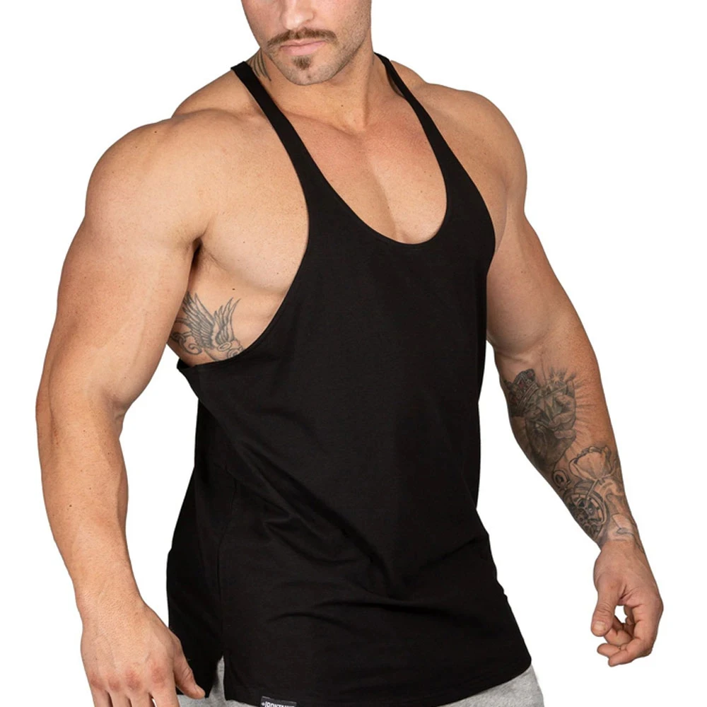 Best Design 2024 Men's Tank Tops Wholesale High Quality Custom Logo Men ...