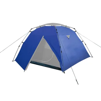 3-4 Person Family Camping Tent with Living Room, Fiberglass Frame, One Bedroom and One Living Room Shelter