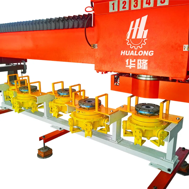 HUALONG Machinery Automatic Changing Head Quartz Slab Buffing Marble Tile Polishing Equipment Auto Polish Machine for Granite