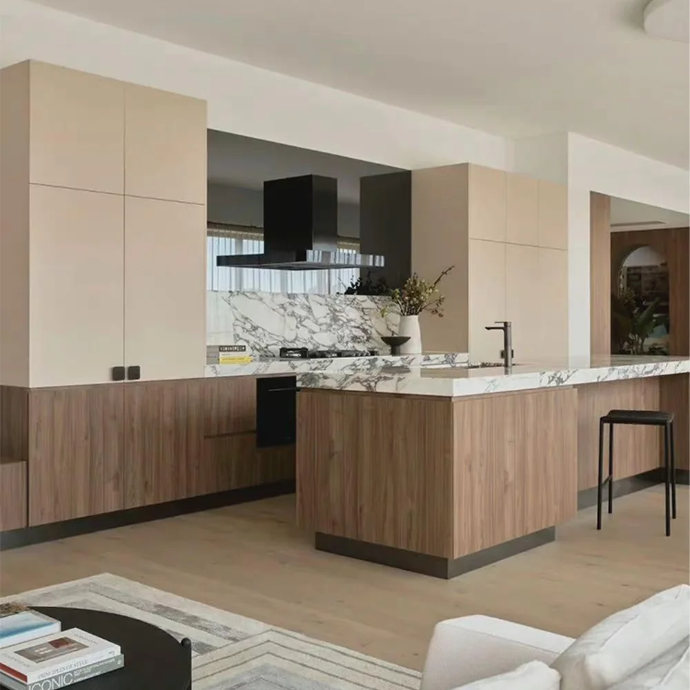 Classical Solid Wood  Shaker Kitchen Cabinets Sets for Room Furniture Meuble Cuisine Kitchen Center Island Cabinet