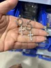 Silver screw-back clip pair