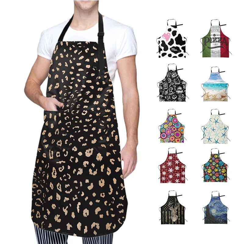 Фартук KEFEI SCP для кухни, фартук с принтом на заказ, фартук для официанток, фартук с напечатанным логотипом для дизайна ногтей