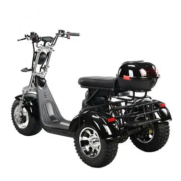 DOTMALL EHoodax 05WQ Electric Tricycles 18 Inch Fat Electric Scooter 2000W Motor 150KG Max Load 20000mAh Battery Black