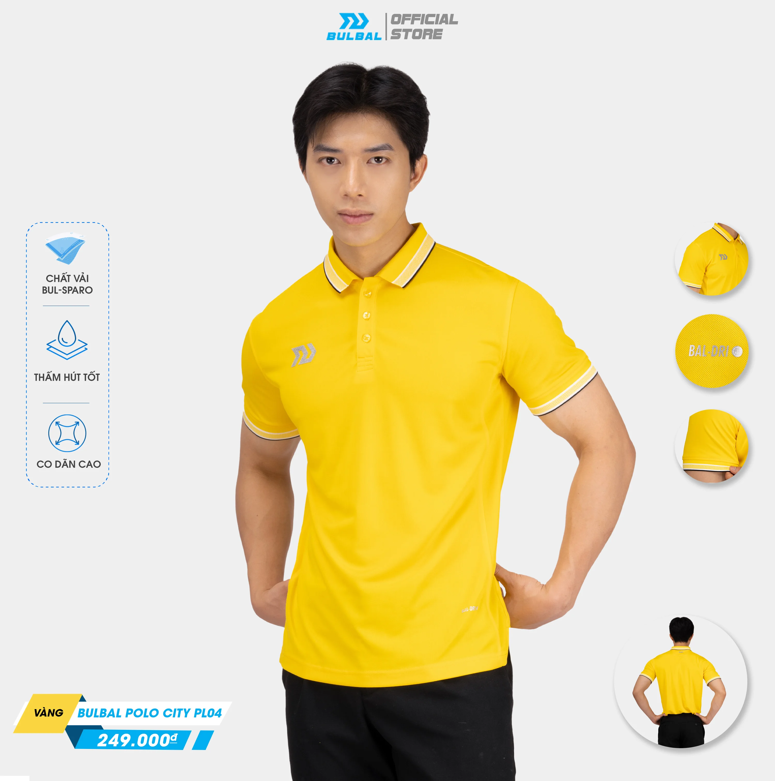 Wholesale Bulbal Polo City Yellow Uniform Blank Men's Polo Shirts ...