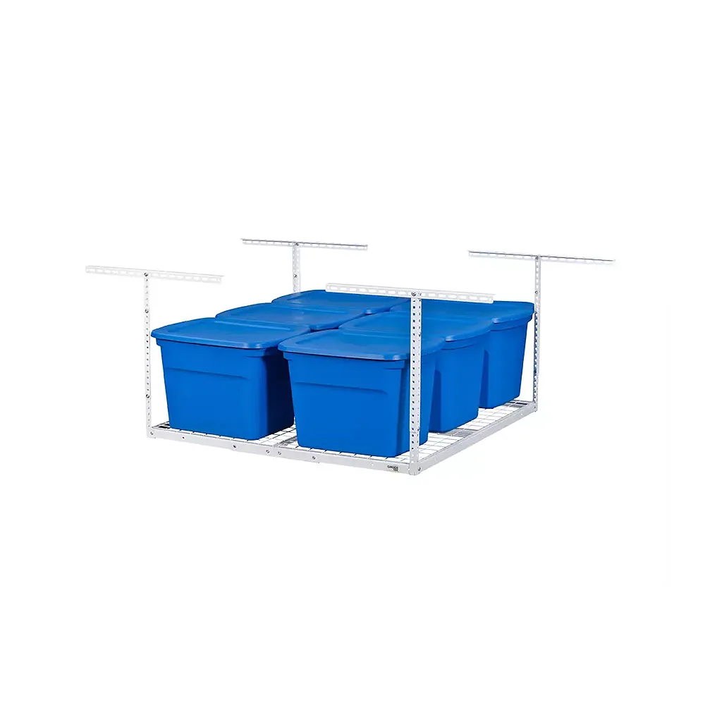 Garagetek Adjustable Ceiling Mounted Storage Rack 4 Ft X 4 Ft