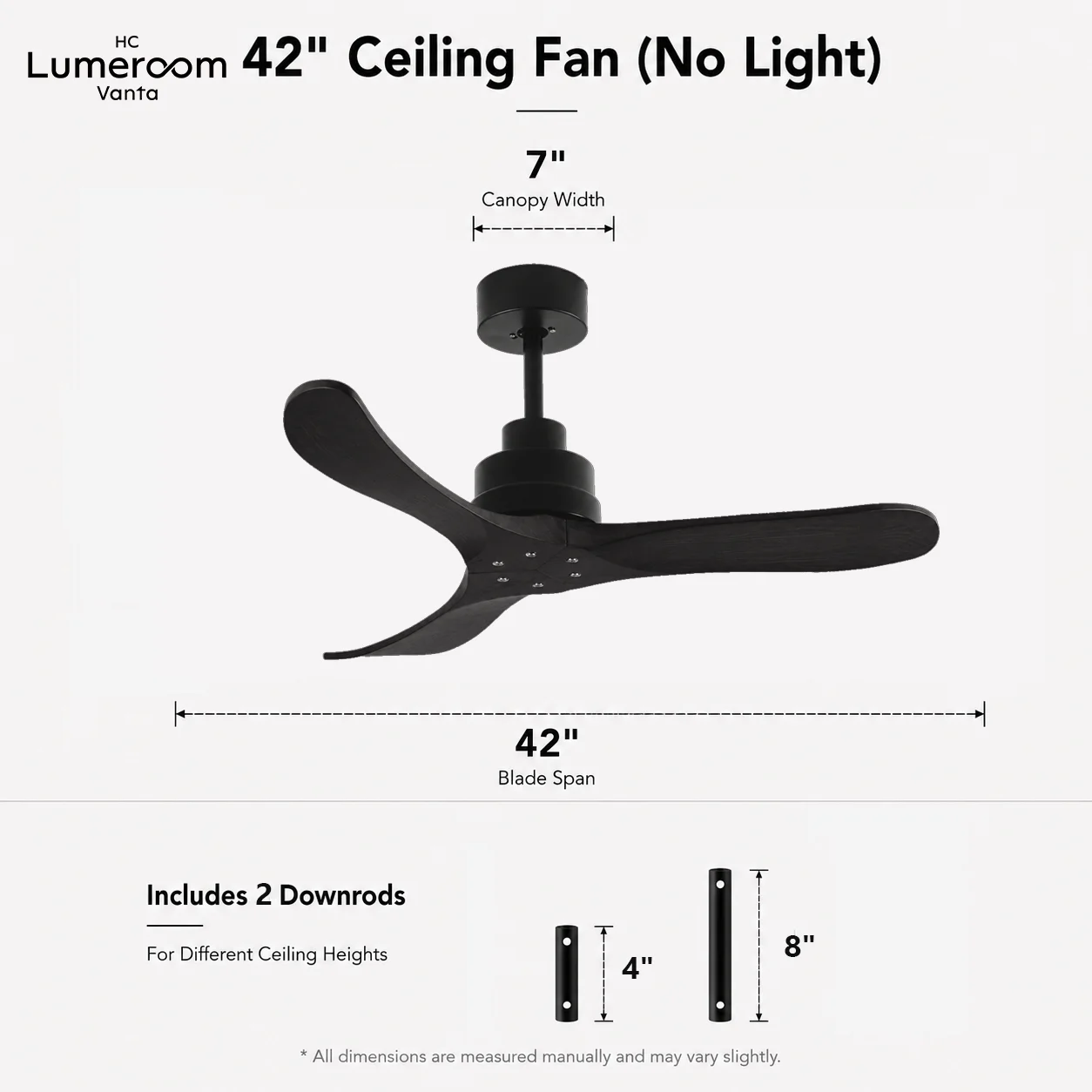 Ceiling Fan, USA, 35W(0.05hp), Solid Wood + Metal - detail 12