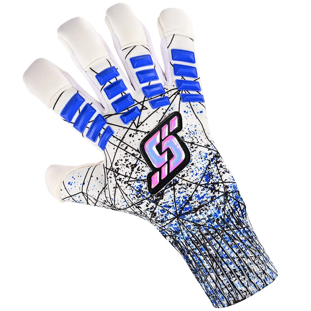 Easy Entry Goalkeeper Gloves Protect Latex Knitting Nylon Breathable