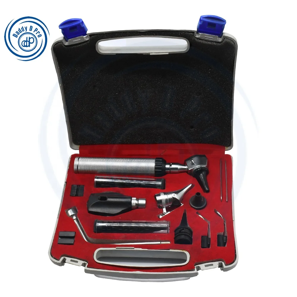 ENT Medical Diagnostic Sets Ophthalmoscope Otoscope ENT Diagnostic Sets Stainless Steel ENT Instruments Kit Reusable Ce Approved