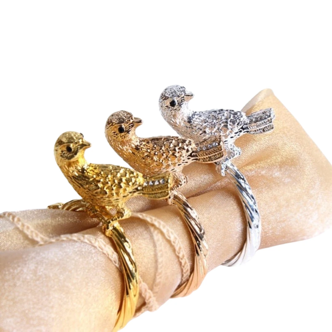 Latest Designs Buy in Very Low Price & MOQ Vintage Angel Head with Wings Metal Napkin Ring Made of Brass for Wedding Party Use