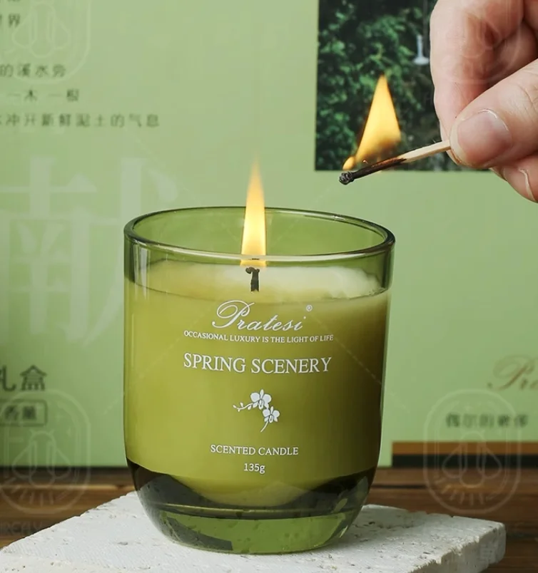 product luxury natural scents roy wax candle reed diffuser set home air freshener essential oil aroma candle fragrance sets-4