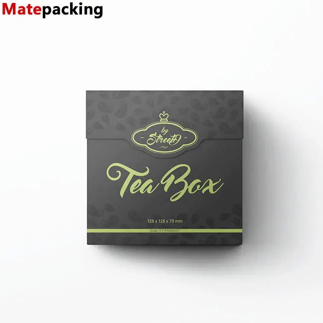 Tea Box Packaging Tuck End Custom Design Logo Luxury Matte Tea Box For ...