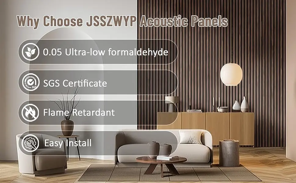 Modern Acoustic Slat Wood Panels Sound Absorbing Mosaics for Living Room Hotel Apartment Hospital School supplier