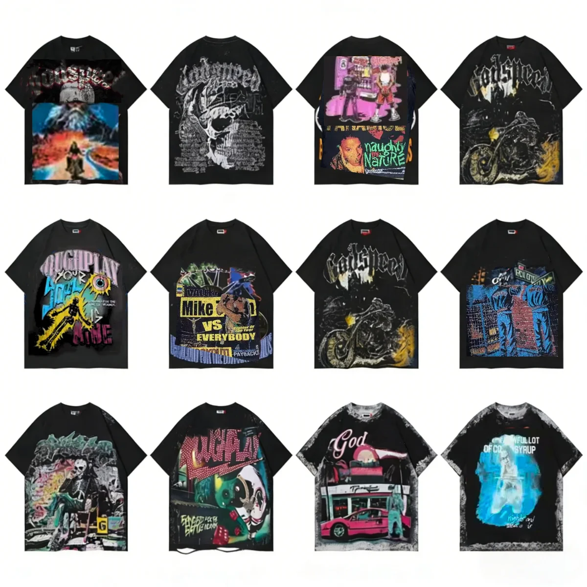 Fashion Custimization Large Print Men Plain O-Neck Luxury High Street Brand Custom T Shirt Bulk T Shirts for Printing Unisex