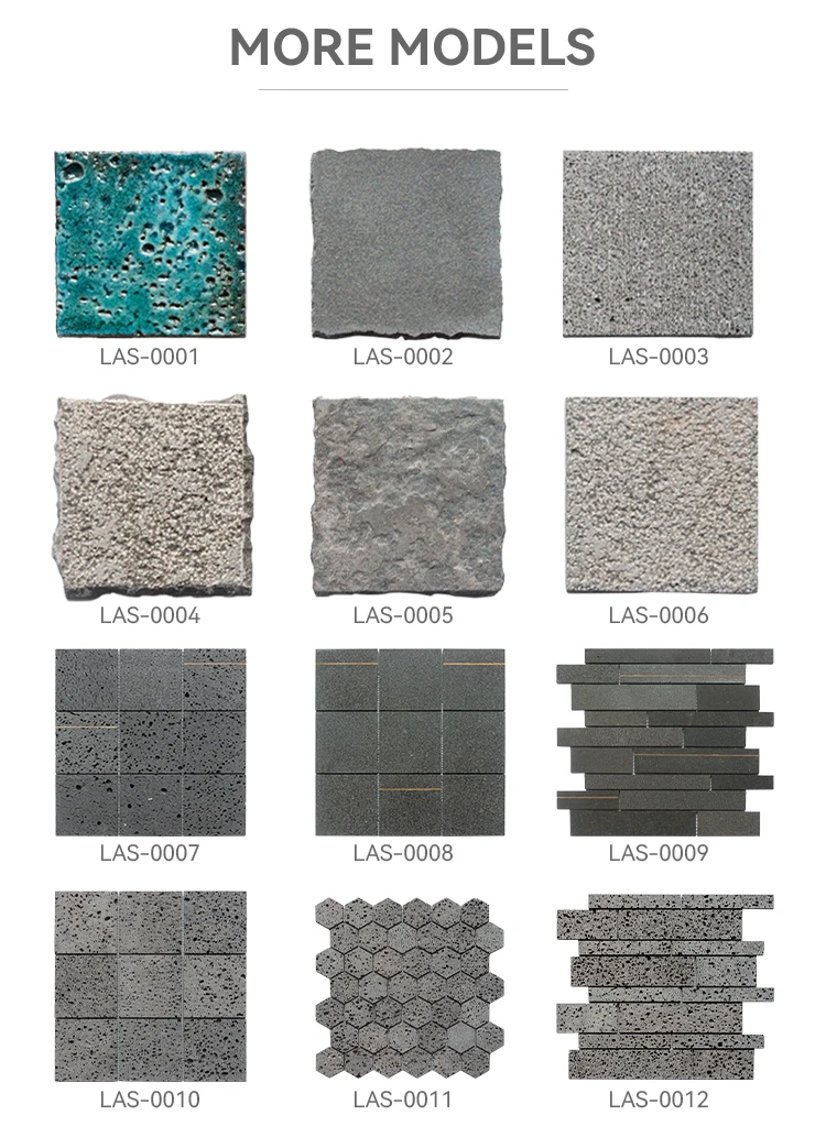 Natural Volcanic Black Basalt Stone Tiles for Walls - Durable Pumice ...
