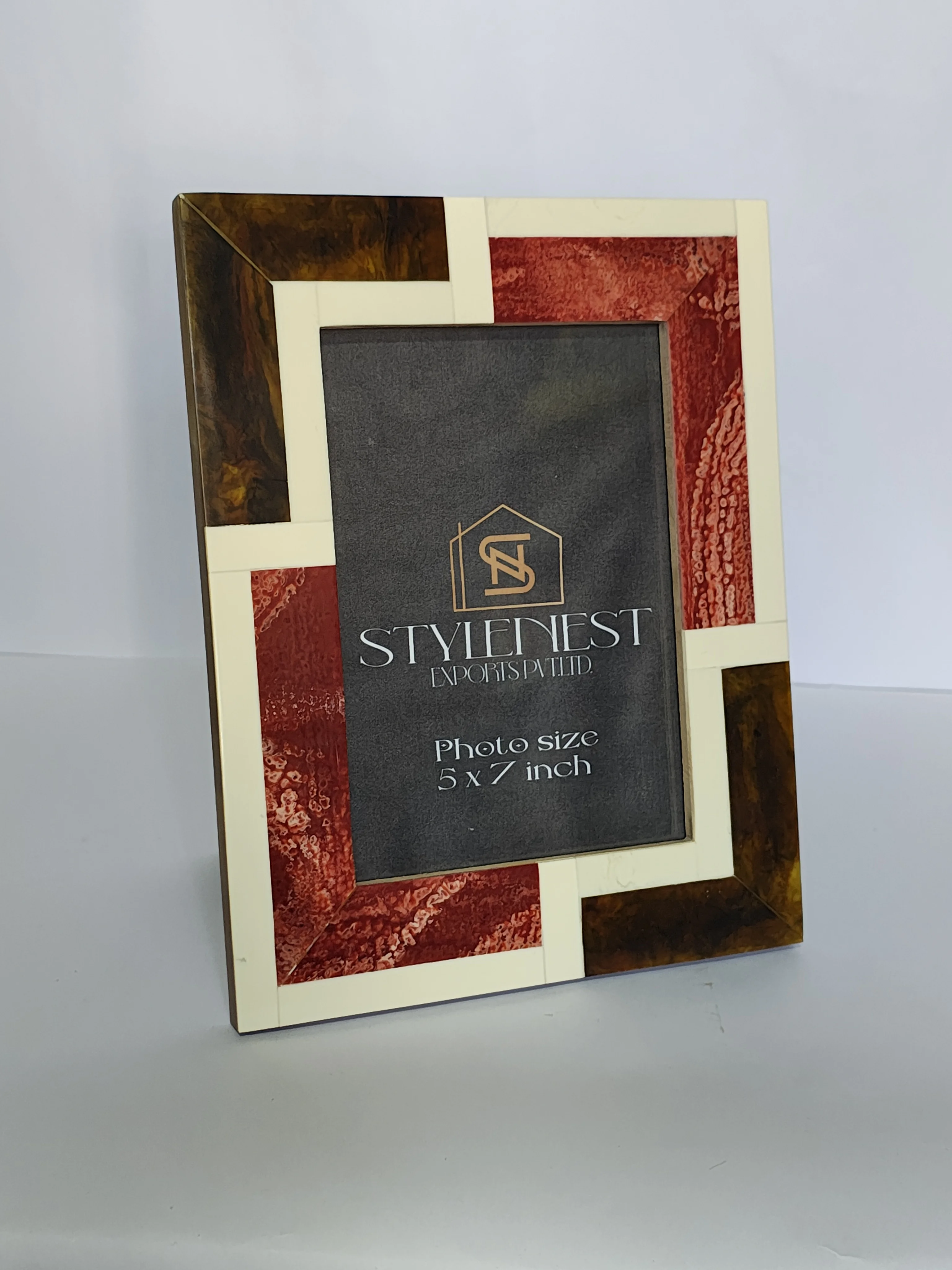 Unique Picture Frame Inlay Handmade Unique Photo Frame with Bone Inlay for Tabletop and Wall Decor ...