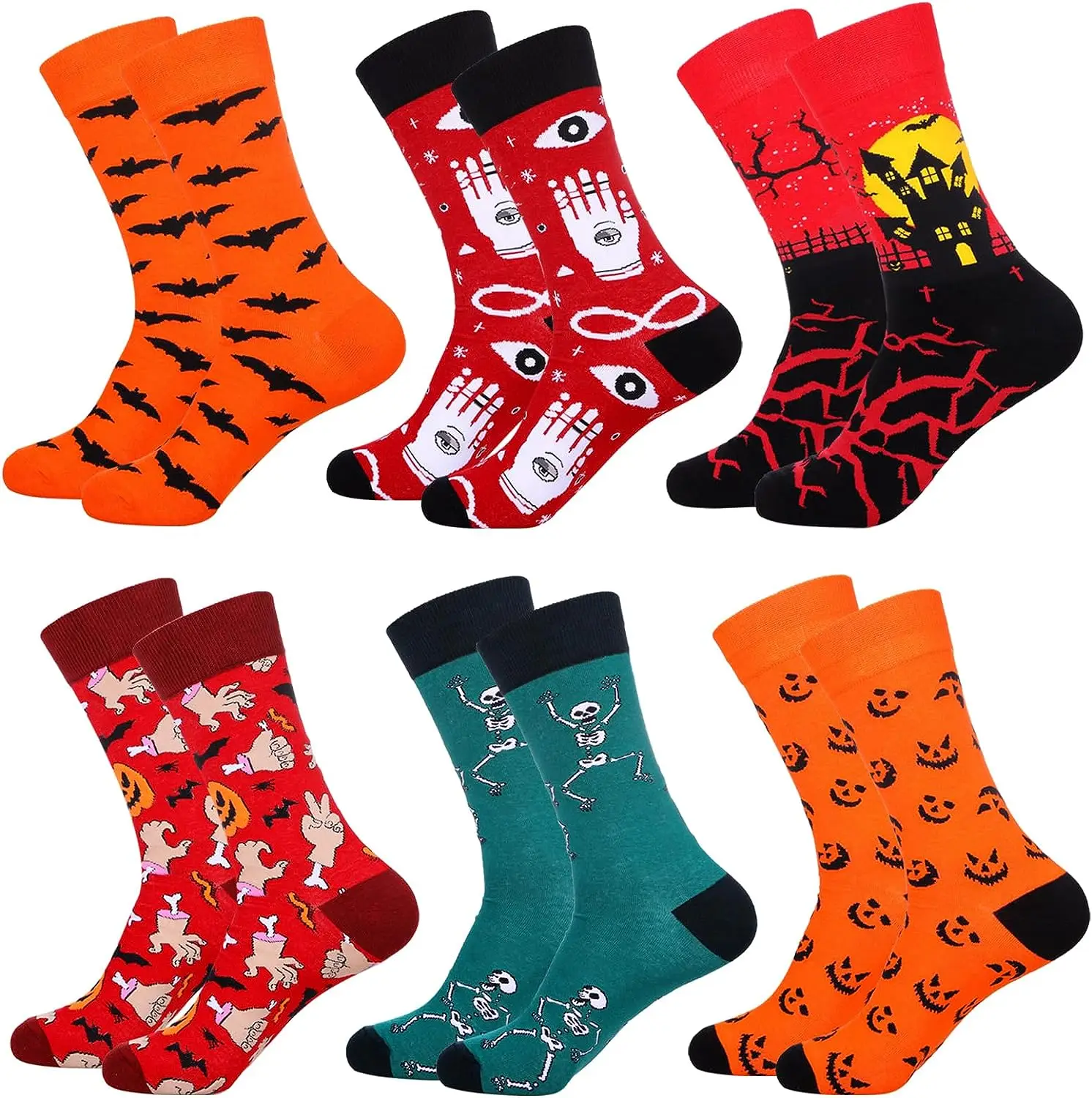 Printed Crew Socks Bliss - A Splash Of Color And Style By Aims Hosiery ...