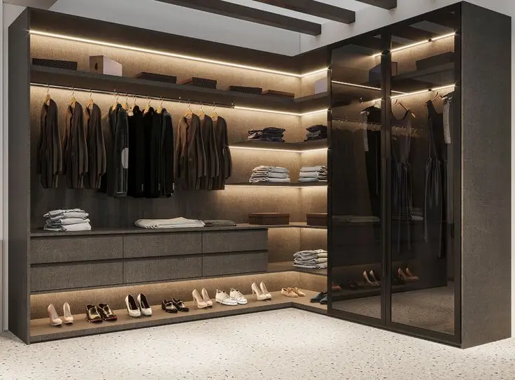 Kejia Modern Walk in Closet Wardrobe Custom Systems Design