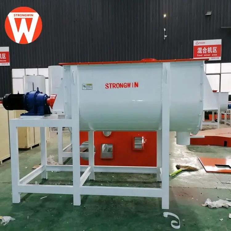 Automatic Small Batch Hen Animal Fodder Chicken Feed Mixer Equipment Chicken Animal Mixing Machine for Animal Feed