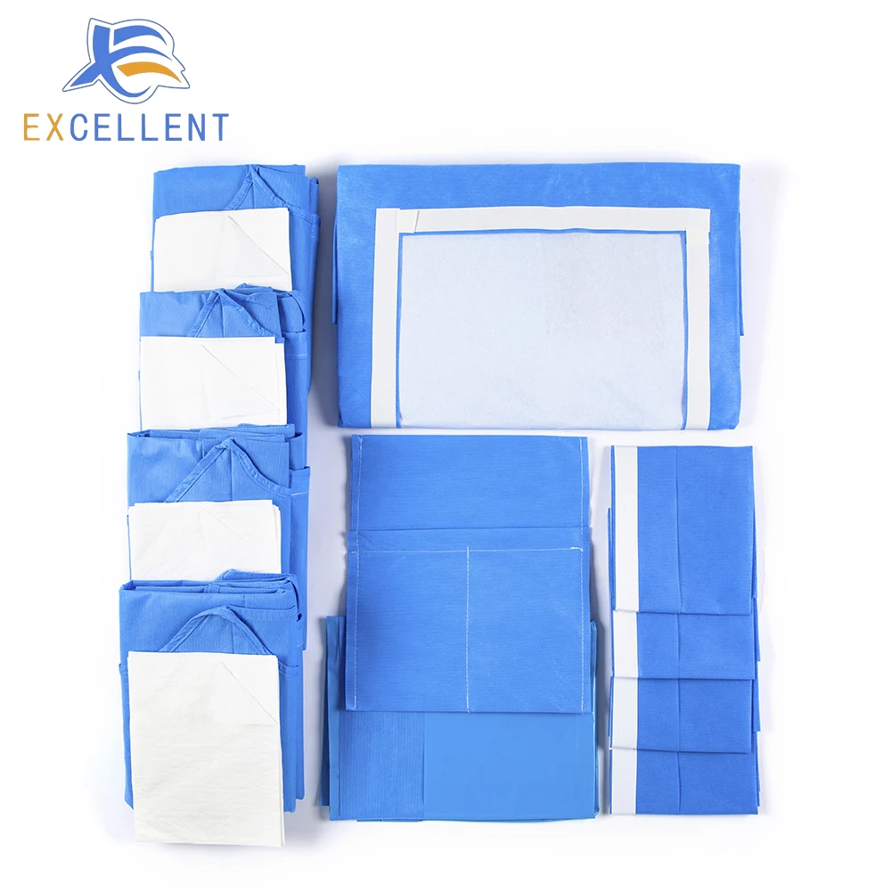 Disposable C-section Surgical Drape Kit,Surgical C-section Drape Pack (Thailand Factory)