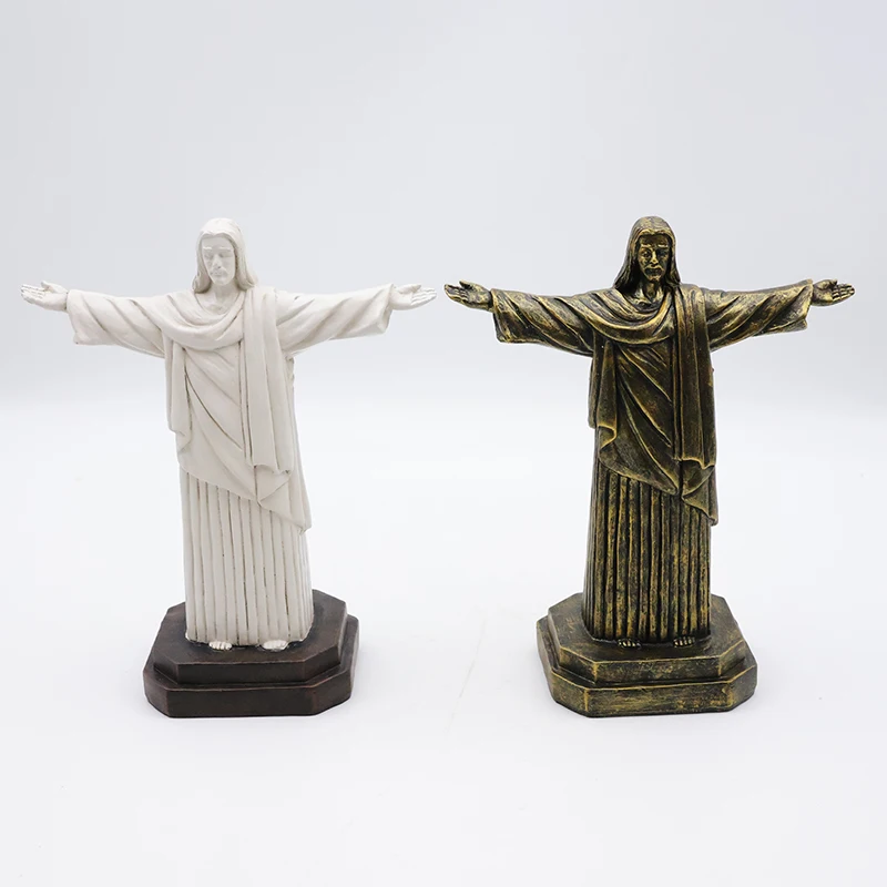 Custom handmade religious resin Jesus sculpture figurines