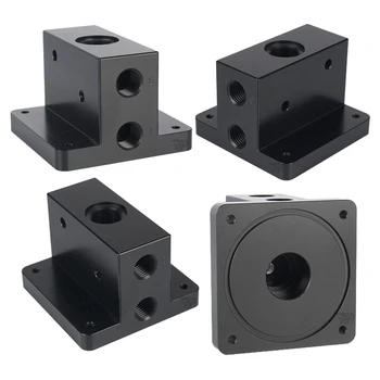 Custom Anodized Aluminum Hydraulic Manifold Block Hydraulic Valve Block Hydraulic Valve Solenoid Manifold Block China Factory
