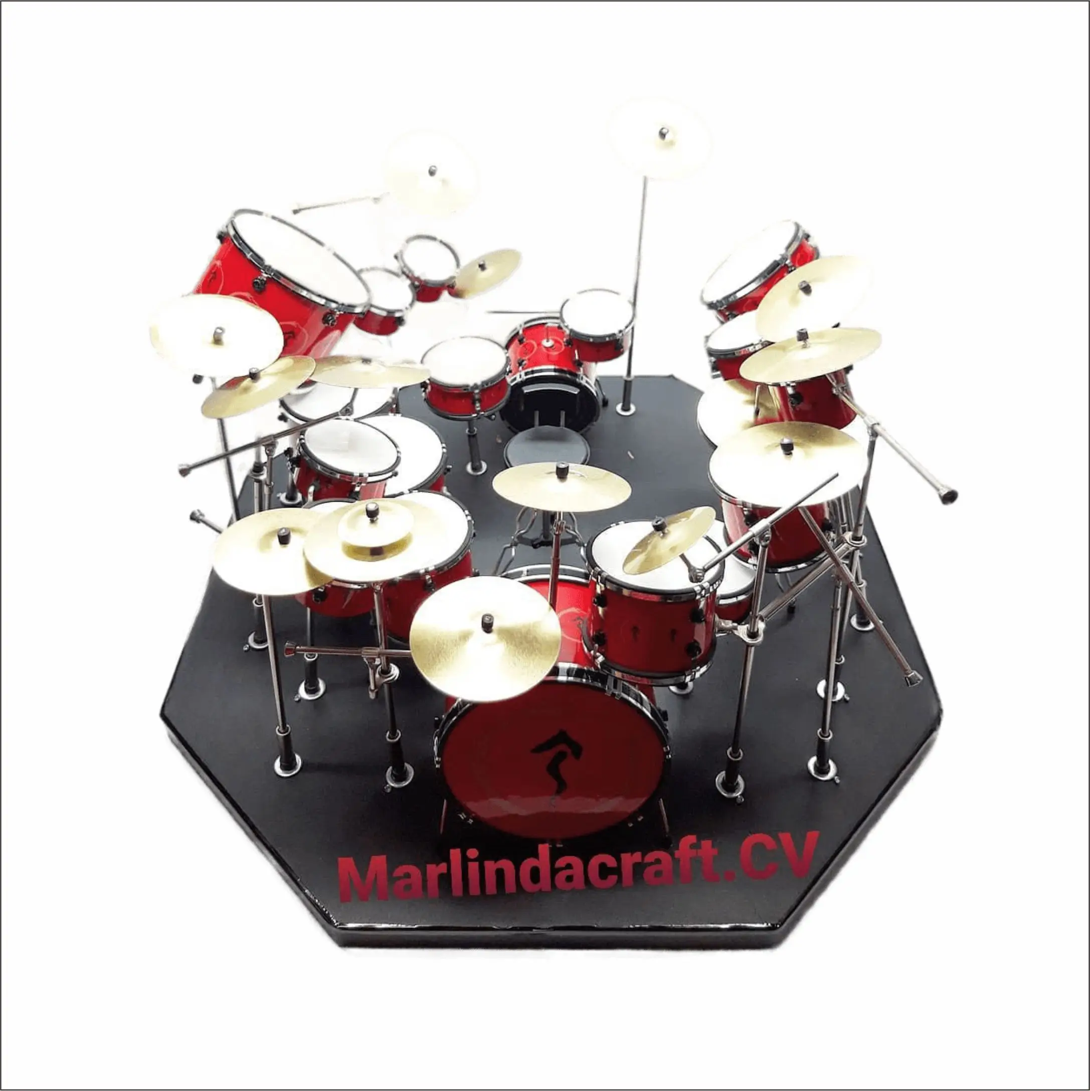 Mini Percussion Miniature Drum Rush Scale 1/6 For Display - Buy Miniature Drum Set ...
