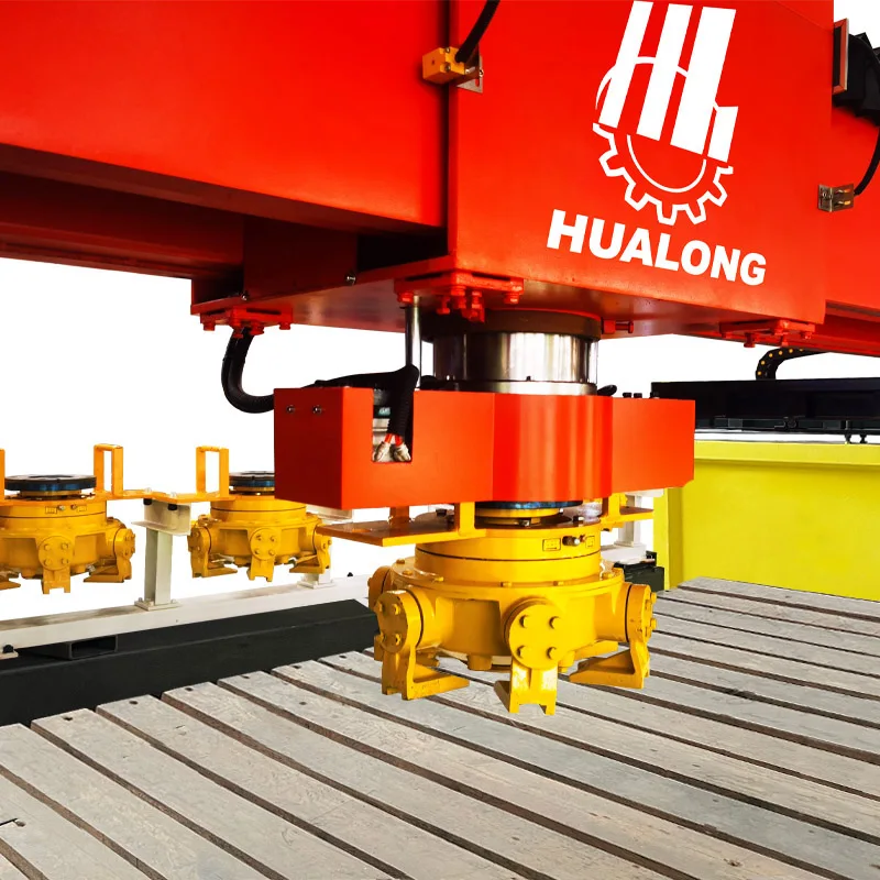 HUALONG Machinery Automatic Changing Head Quartz Slab Buffing Marble Tile Polishing Equipment Auto Polish Machine for Granite