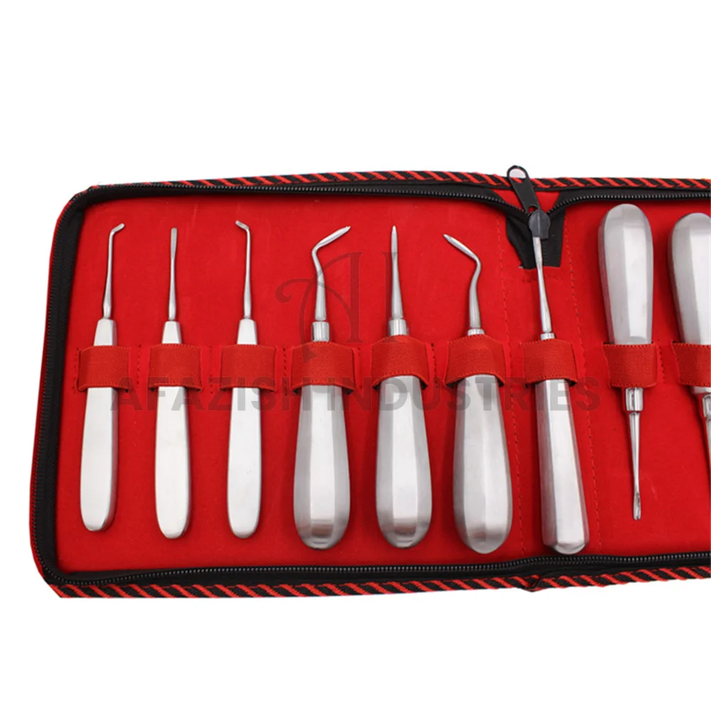 Premium Quality Dental Root Elevator Set Of 13 Pcs Stainless Steel Dental Orthodontic Root