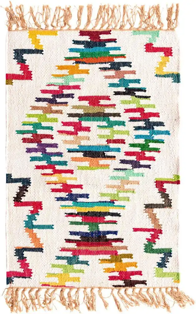 Eco Friendly Indian Dhurrie Rugs Cotton Rugs Chindi Rag Rugs Decorative Bath Mat Living Room Bed Room