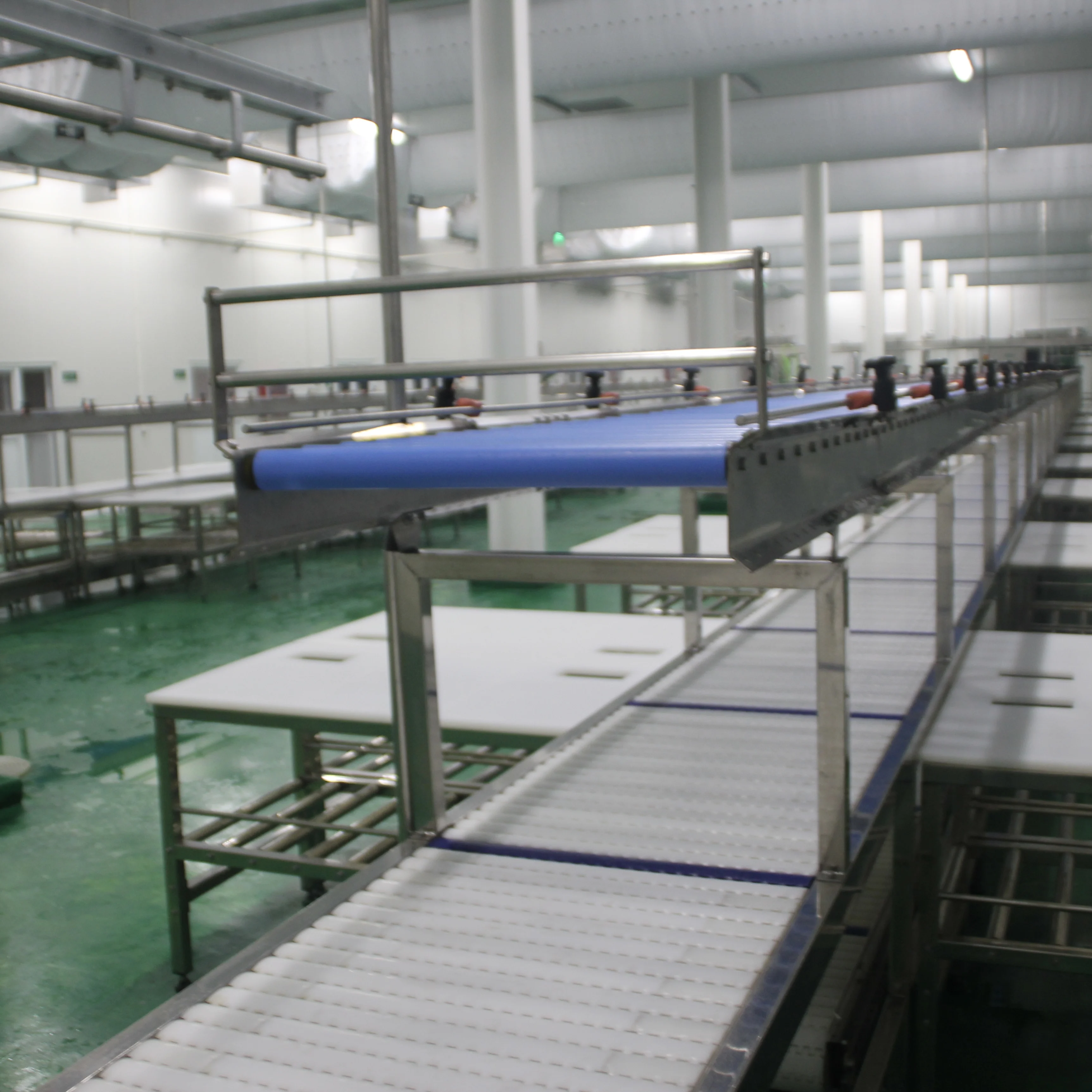 Industrial heavy duty PVC meat conveyor line food production line for food production