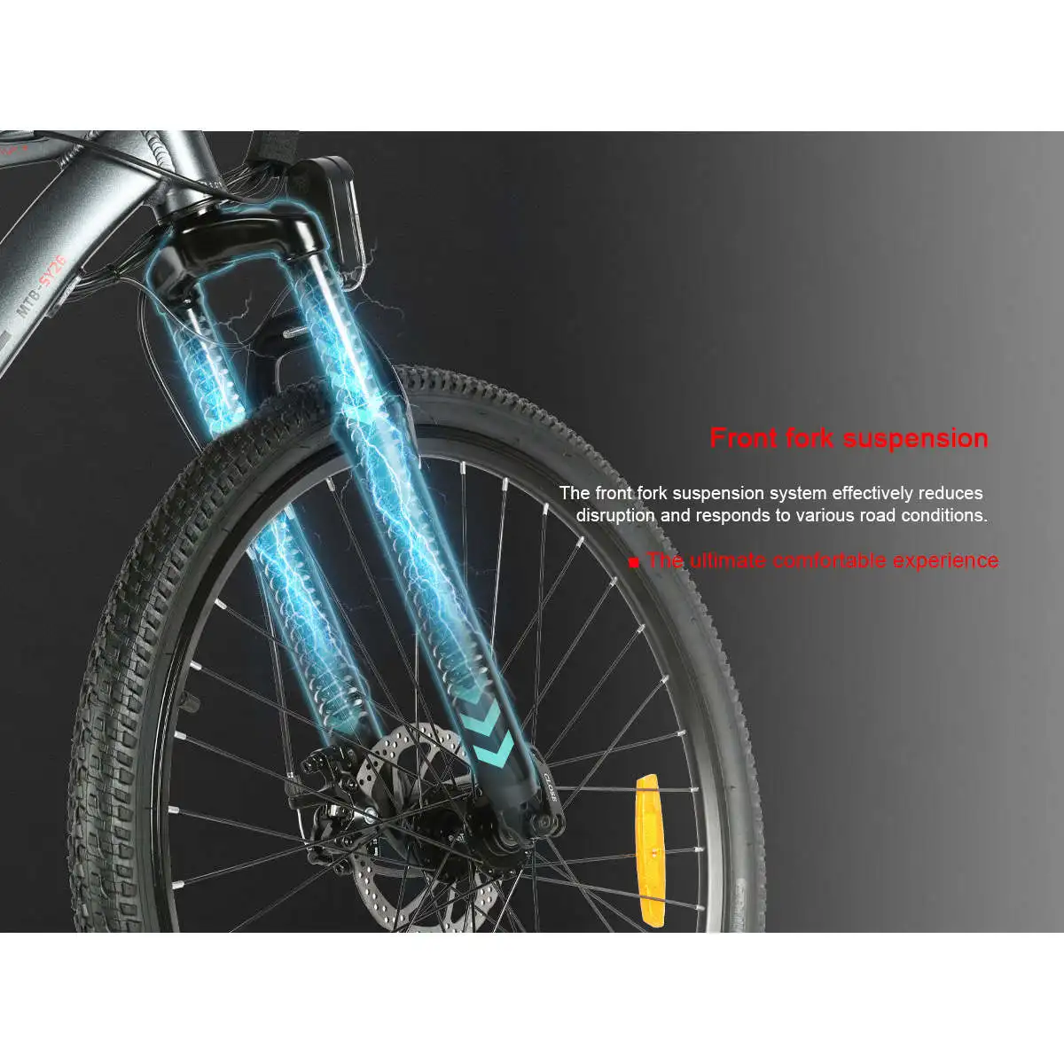 SY26-II Integriertes 48V 250W Hinterradnabenmotor-Elektro-Mountainbike mit Carbon-Aluminium-Rahmen, Scheibenbremssystem und 60 km Reichweite