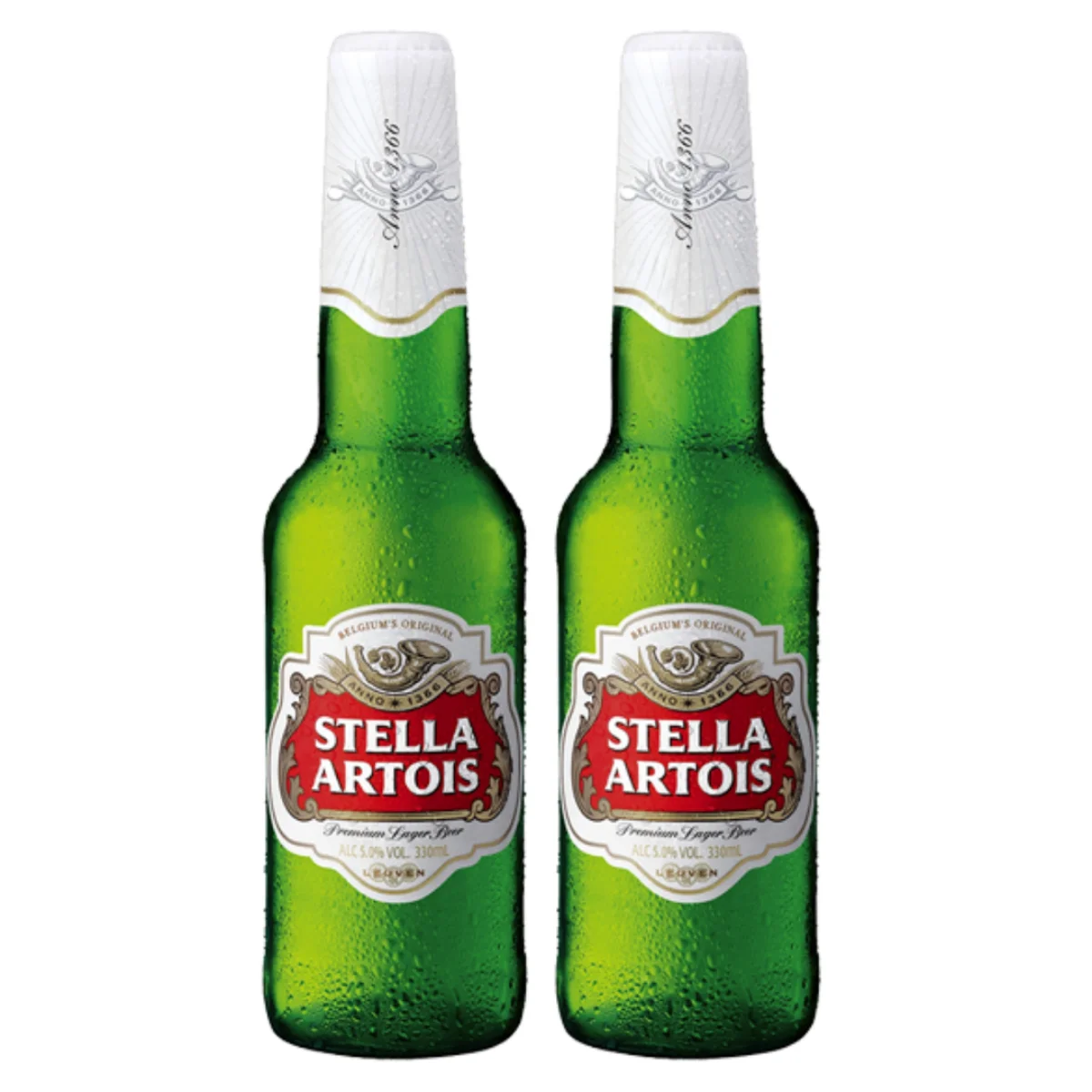 Stella Artois 5-Pack Original Beer Glass Chalice, 33cl