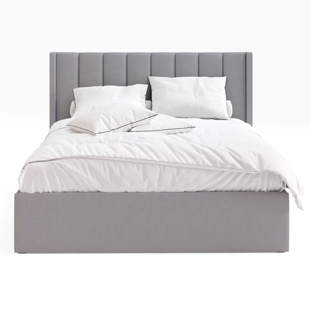 Tall 125cm Stunning Designer Bedhead With Gas Lift Storage Practical