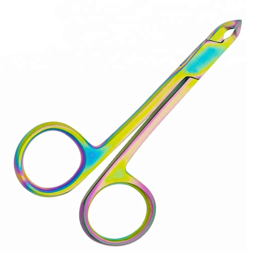 German Stainless Steel Sharp Edge Nail Scissor Curved Blade Dead Skin