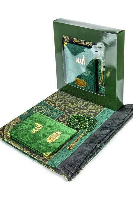 Velvet Cover Yaseen Book Mevlid Gift Set Traditional Muslim Clothing ...