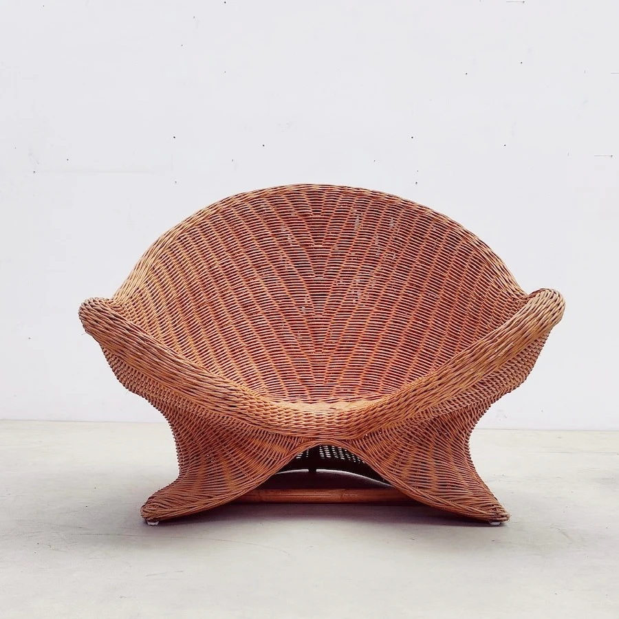 Meditation Chair Sofa Rattan Wood Lotus Yoga Floor Single Seat Wicker  Chairs Wholesale Made in Vietnam