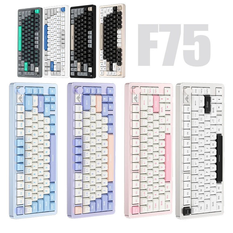 Zifriend F75 Cnc Full Aluminum Gaming Mechanical Keyboard With Knob Rgb ...